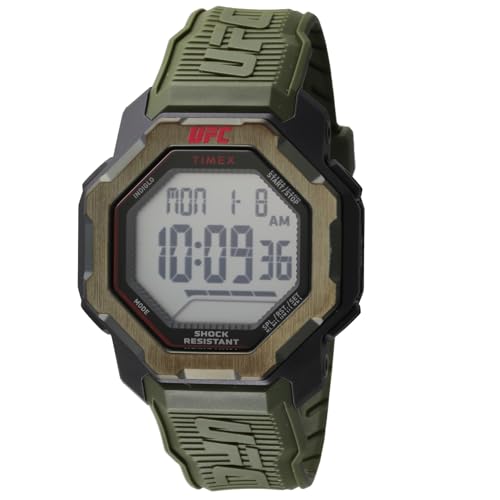 [TIMEX(タイメックス)] 腕時計 Watch ＵＦＣ Ｋｎｏｃｋｏｕｔ デジタル クオーツ 10気圧防水 アクリル 49.5mm TW2V88300 メンズ グリーン [並行輸入品]